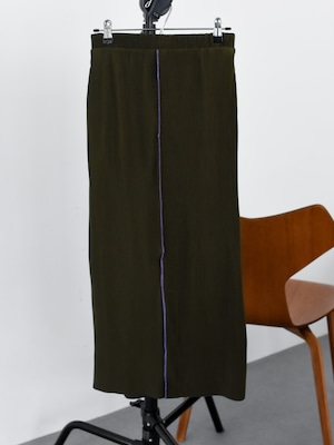pleats pencil skirt（khaki）