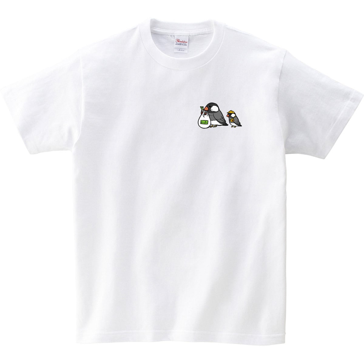 お買い物 桜文鳥Tシャツ am73 おもしろtシャツ