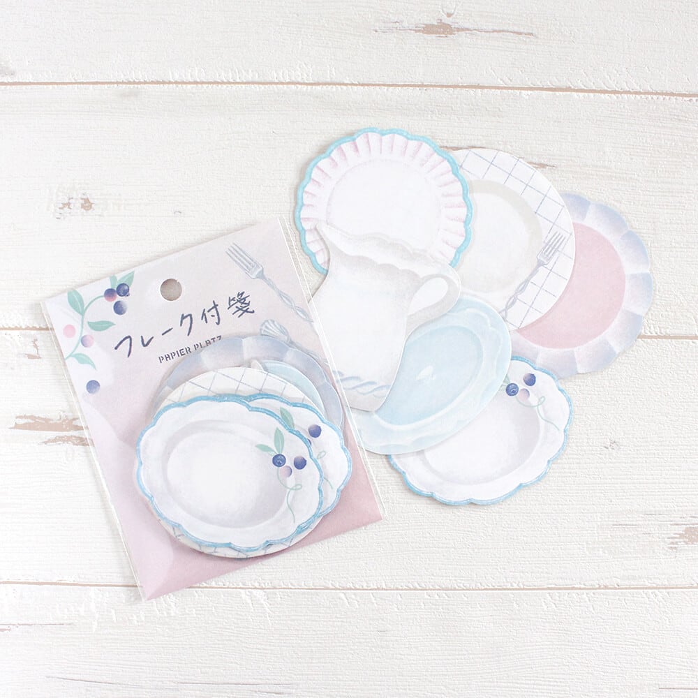 パピアプラッツ アラカル堂 スワン アフターヌーンティー フレーク付箋 PA07