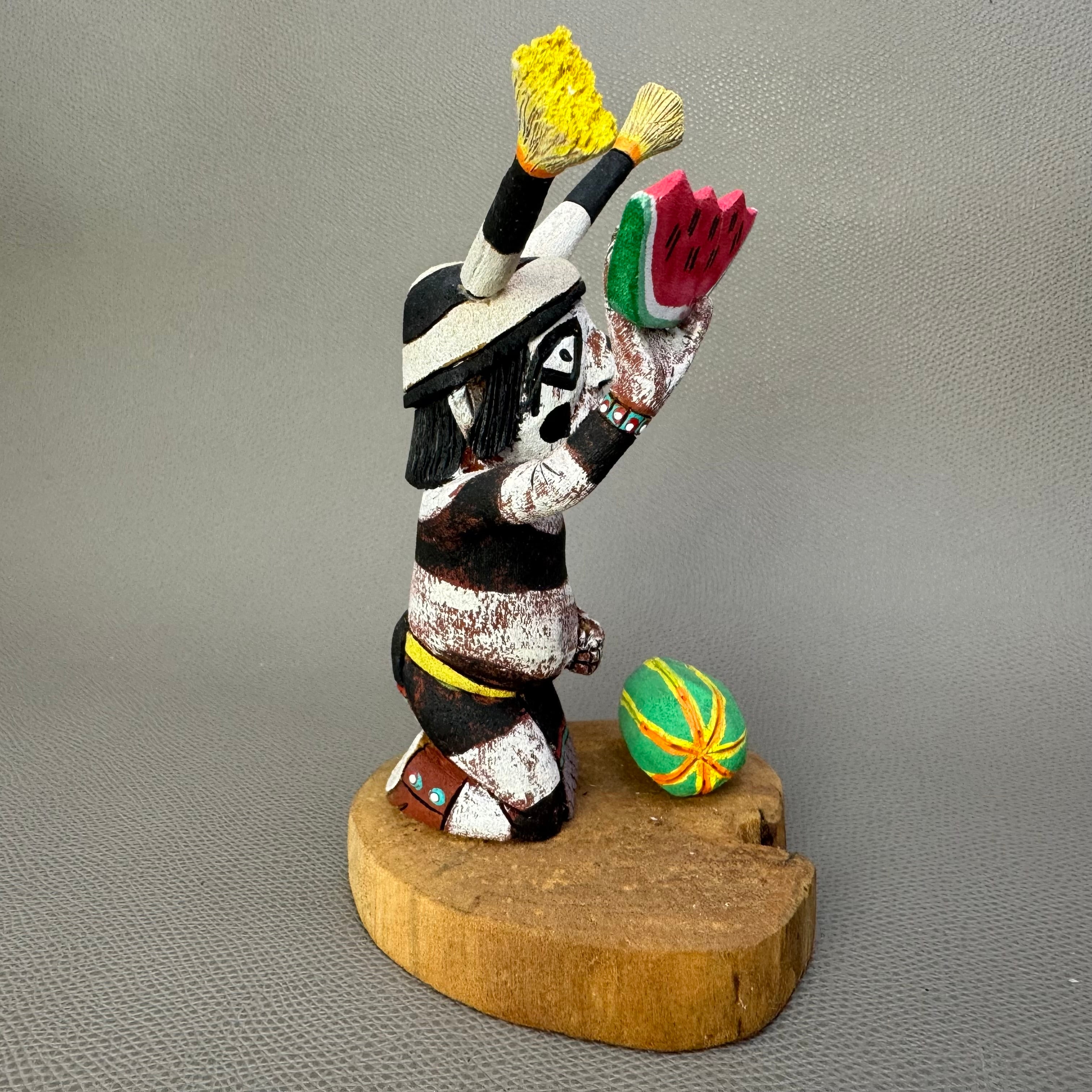 HOPI(ホピ)族 アーティスト作 カチーナドール クラウン INDIAN