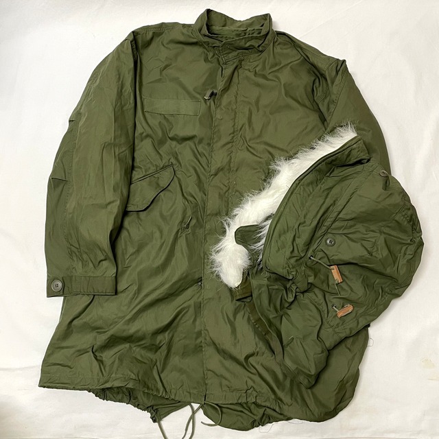 N.O.S. 1980's U.S.ARMY FISHTALE PARKA M65 FULL SET DEADSTOCK SIZE M