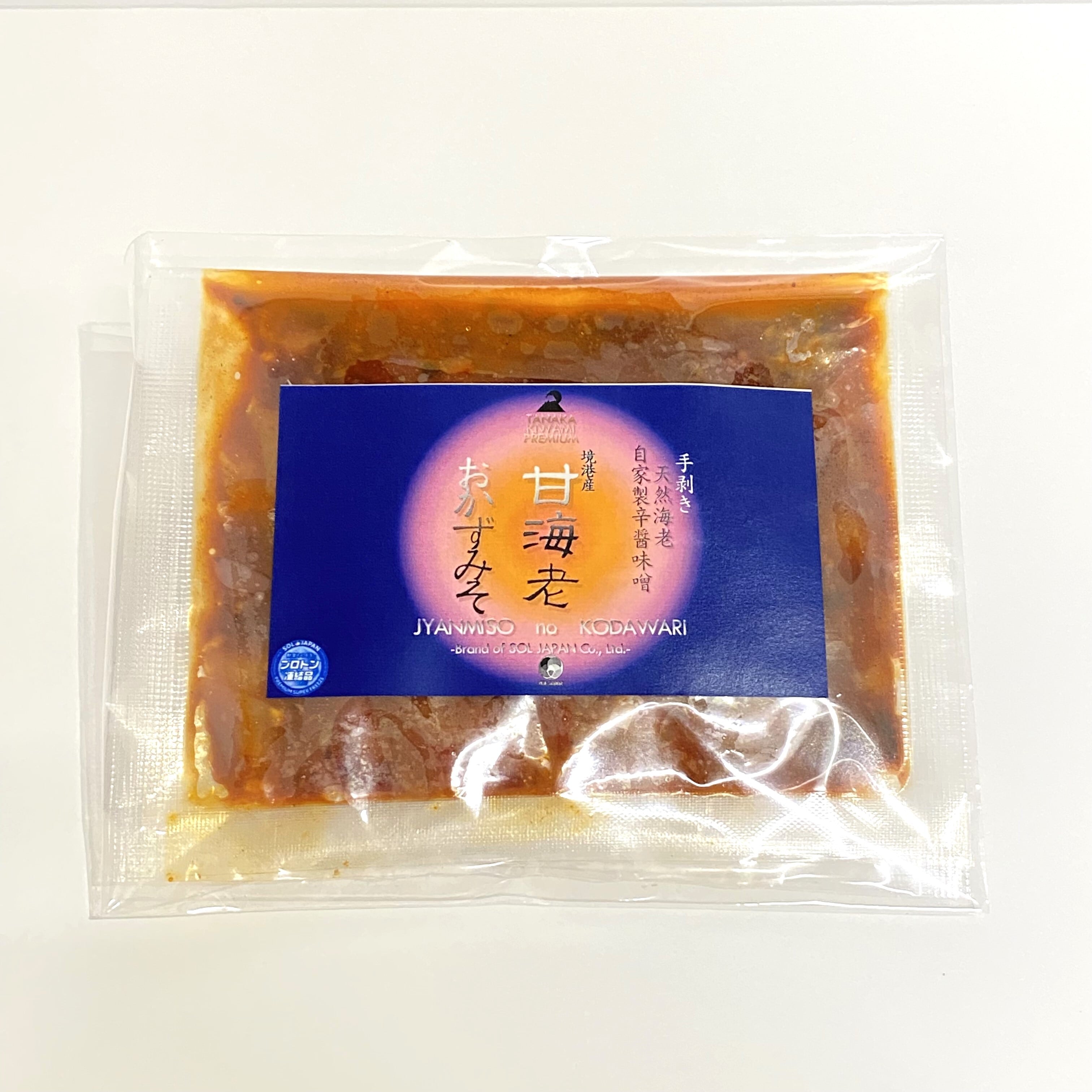 70g入り3種セット　SOL　2,600円　出雲乃國　JAPAN-　神鮮魚　-produced　島根Fラボ　by　☆冷凍☆海鮮三宝自家製おかずみそ(チャンジャ)　各1pc(合計3pc)