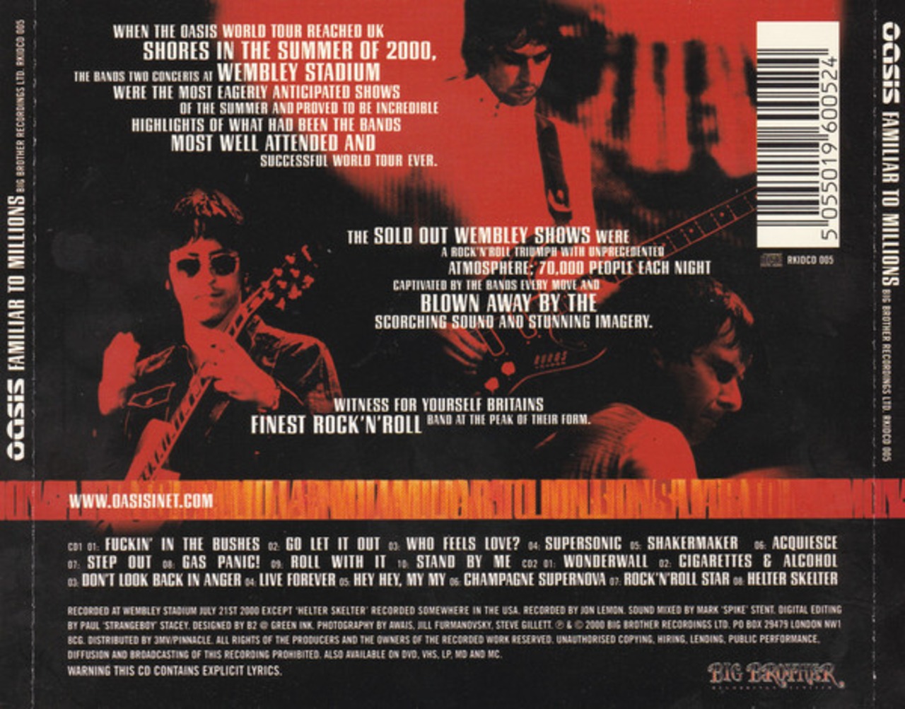 oasis/FAMILIAR TO MILLIONS | RECORD SHOP CONQUEST/レコードショップ 