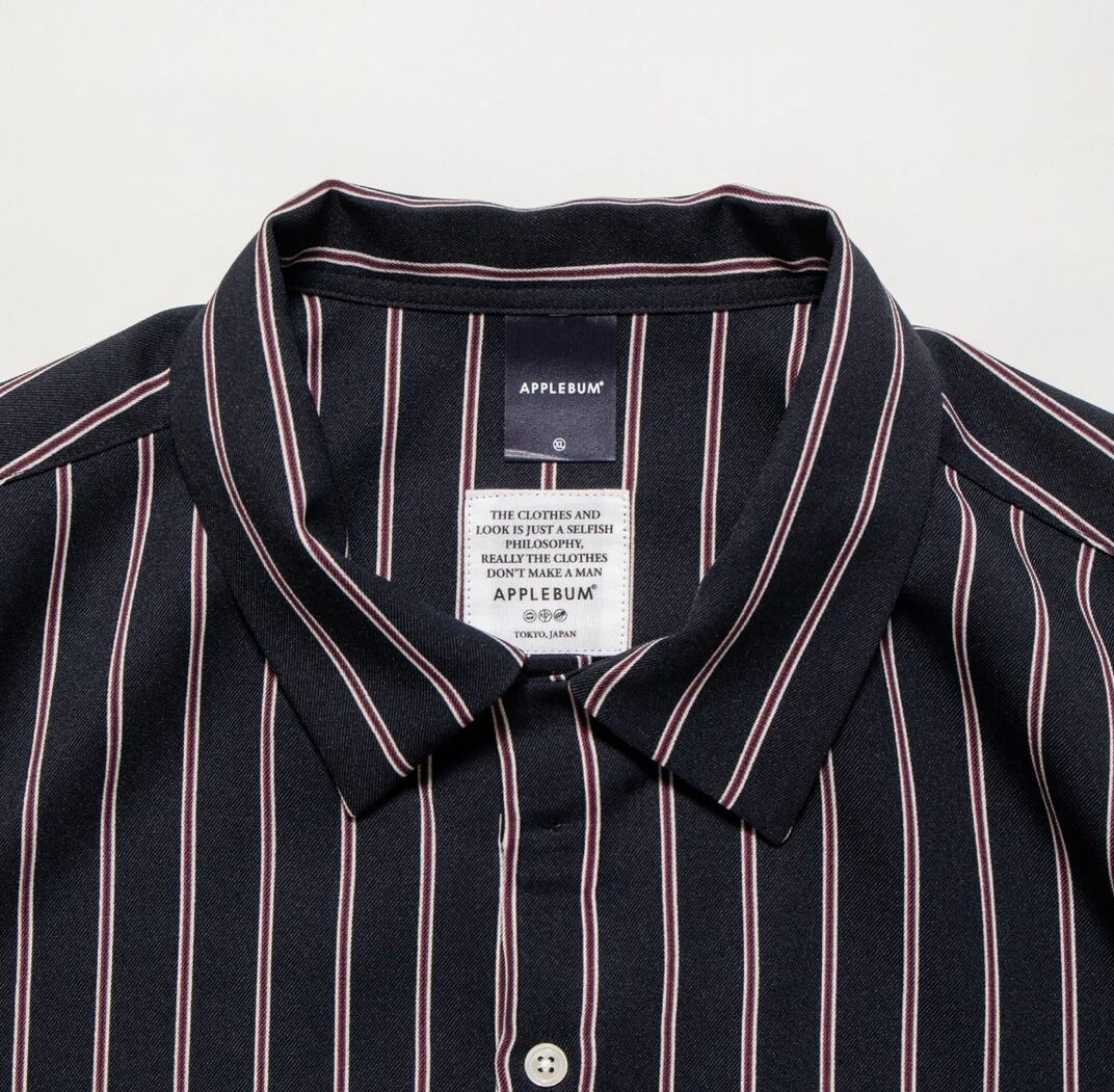 APPLEBUM】アップルバム BIG SLEEVE STRIPE ALOHA SHIRT アロハシャツ