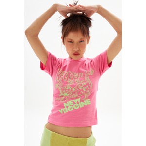 [WHYNOTUS] kitten tee - pink 正規品 韓国ブランド 韓国代行 韓国ファッション 韓国通販 Tシャツ