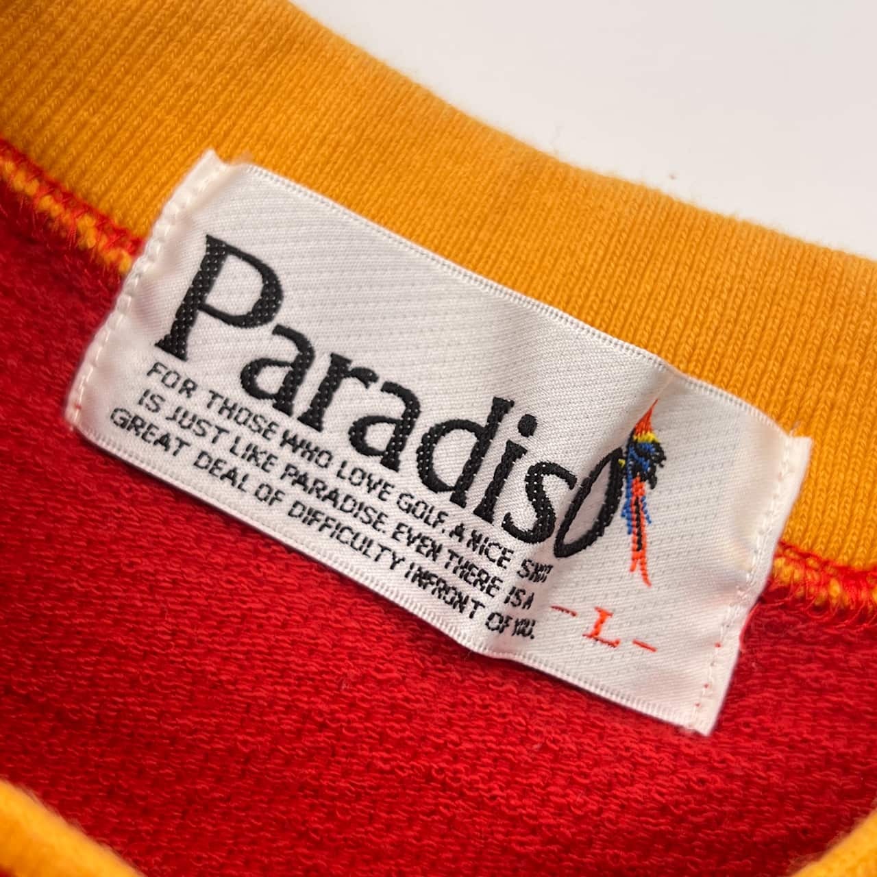 Paradiso パラディーゾ 長袖 トレーナー L/レッド メンズ ゴルフ