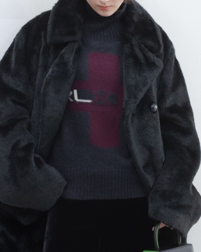 1990s Ralph Lauren - high neck cashmere wool knit sweater