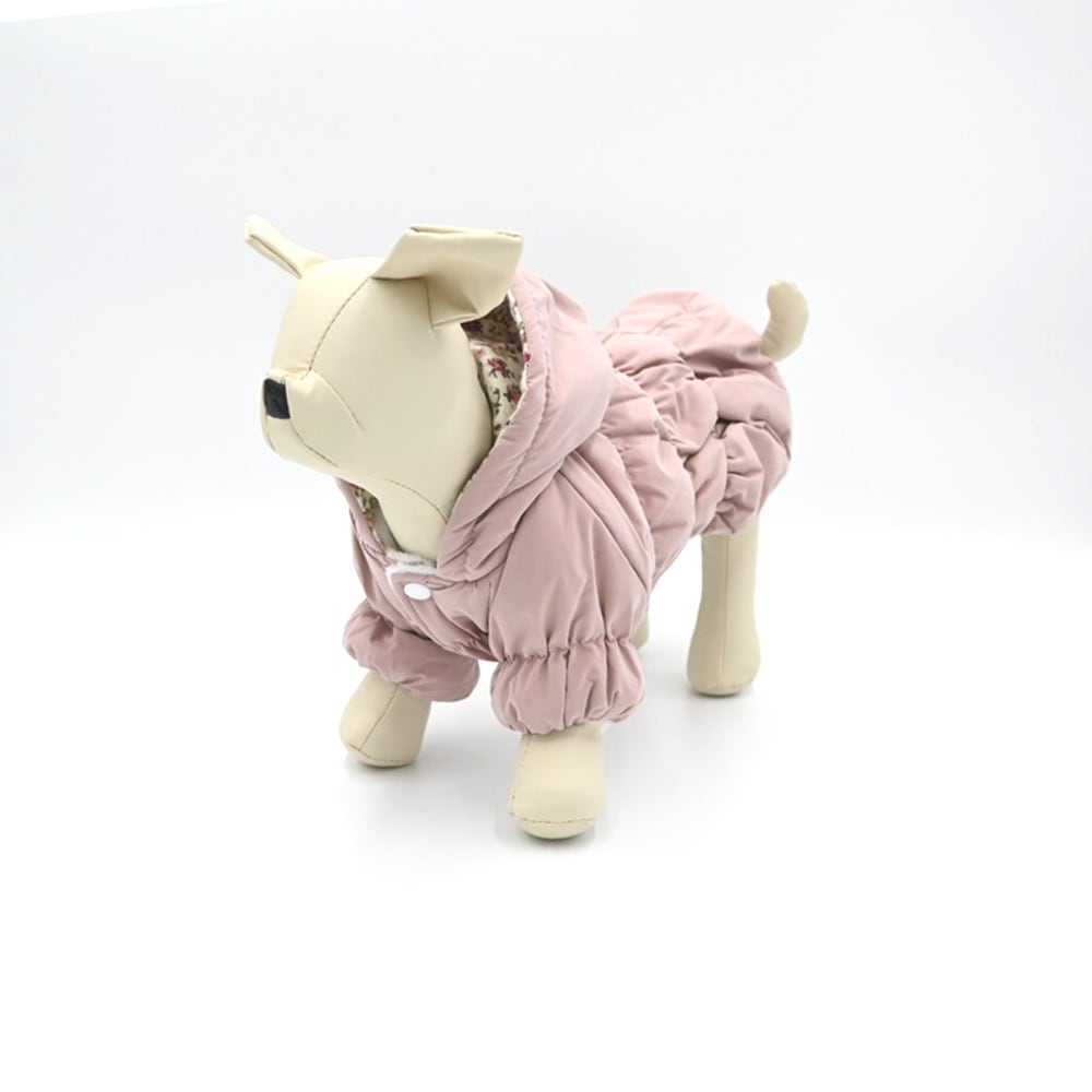 秋冬新作】小型犬用フード付きダウンワンピース | CafeWayWay291