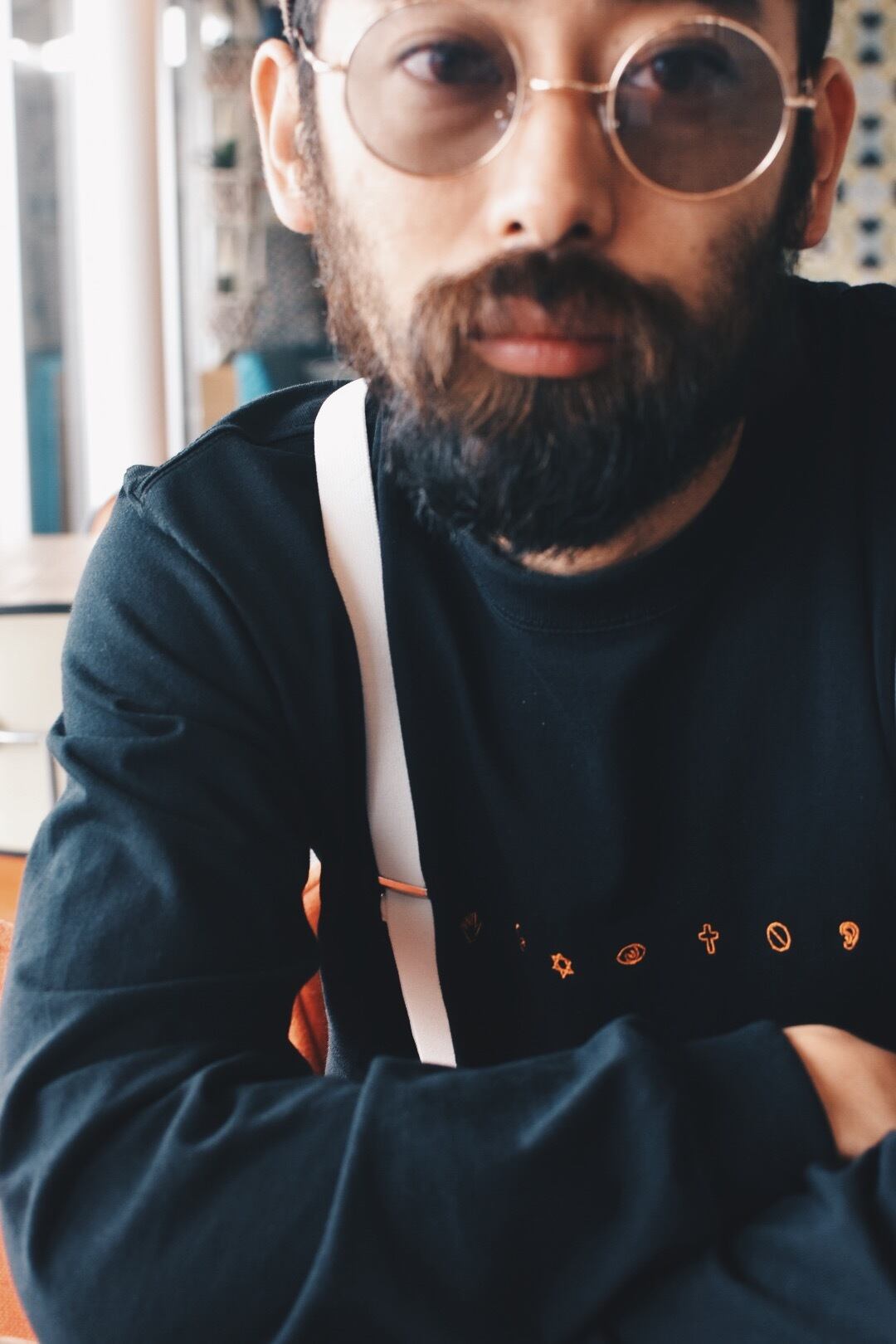 刺繍Logo Long Sleeve Tee