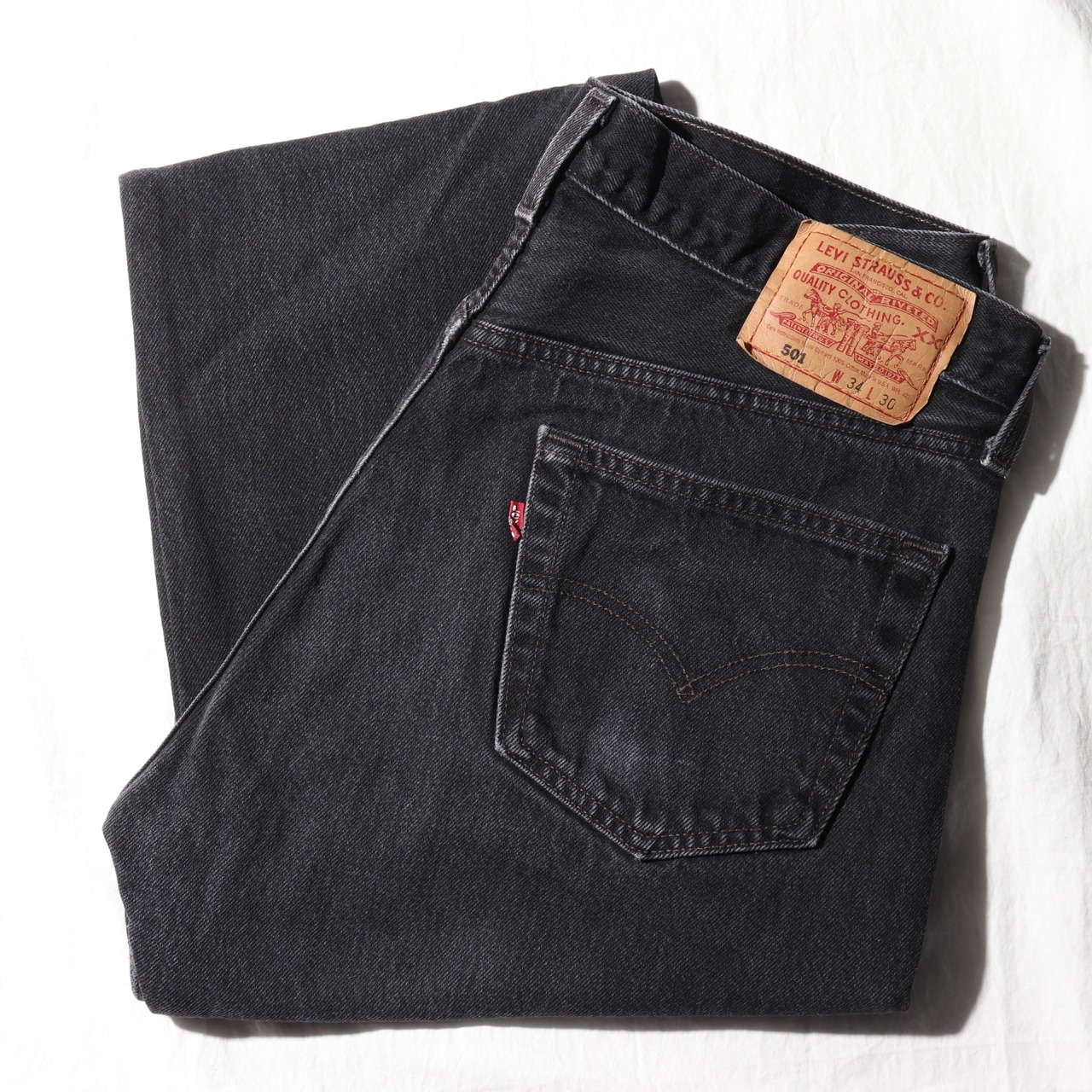 美品 34×30 Levi’s 501 USA 98年 サルファーブラック デニムパンツ リーバイス