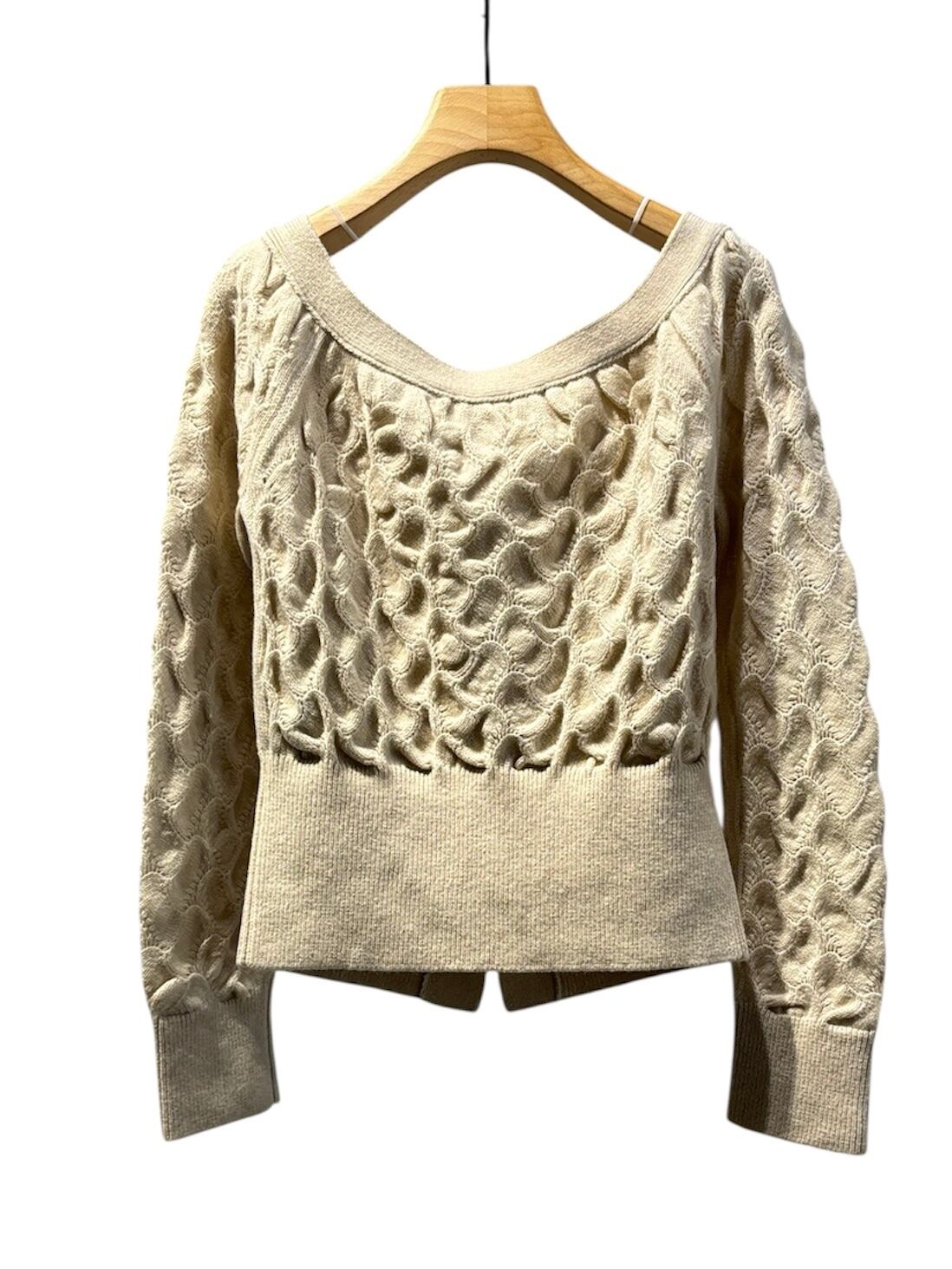 25AW】PHOTOCOPIEU フォトコピュー / OFF-SHOULDER SWEATER / オフ