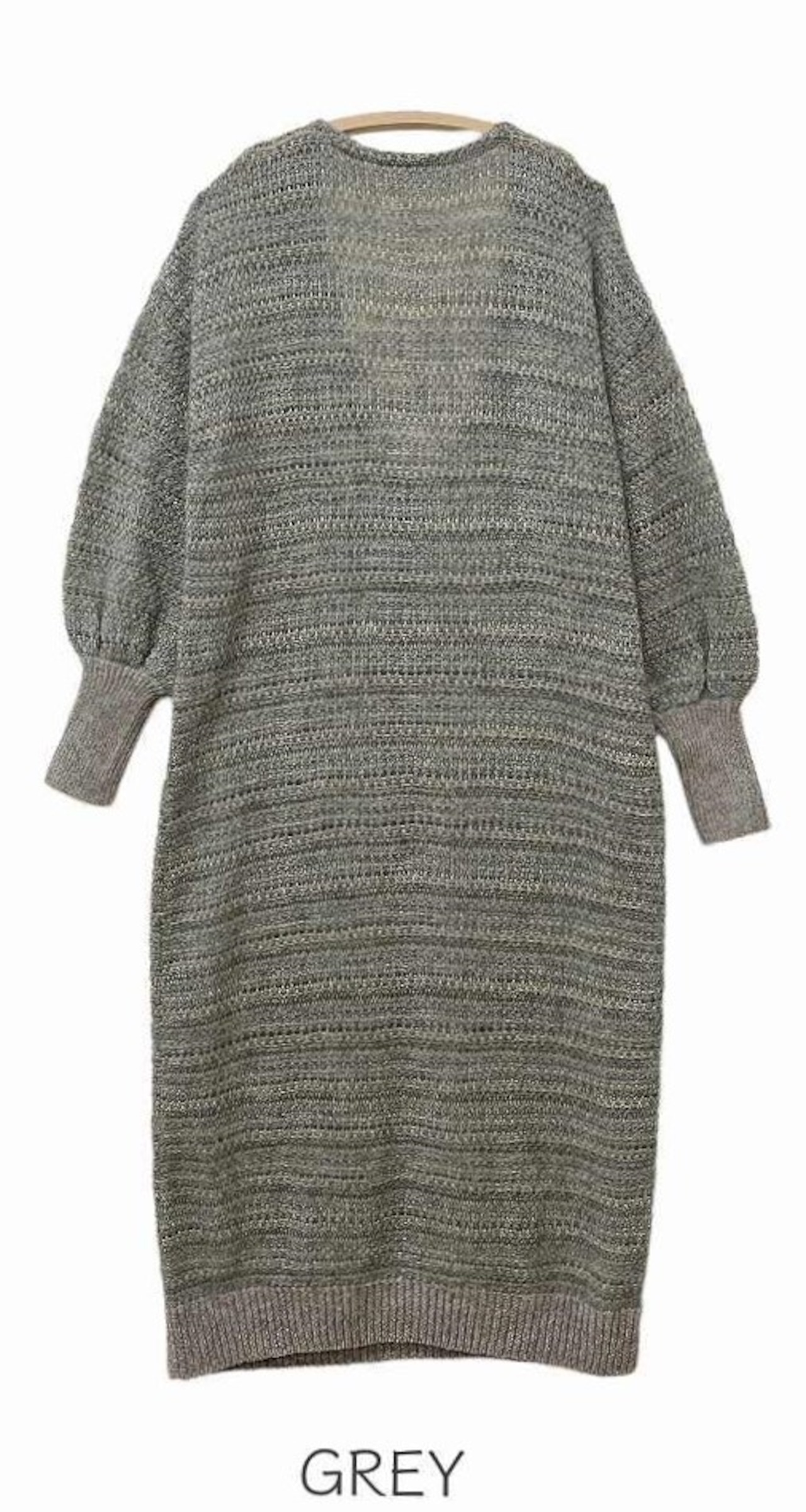 【ラメニットワンピース】KNIT163