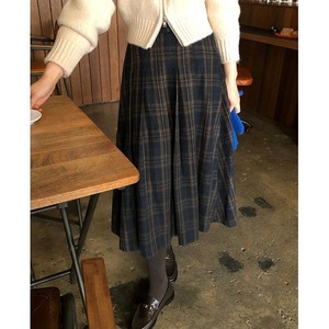 Check Print Skirt 502155