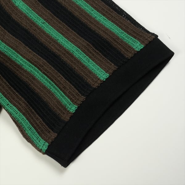 Size【L】 SUPREME シュプリーム 22SS Open Knit Stripe Zip Polo