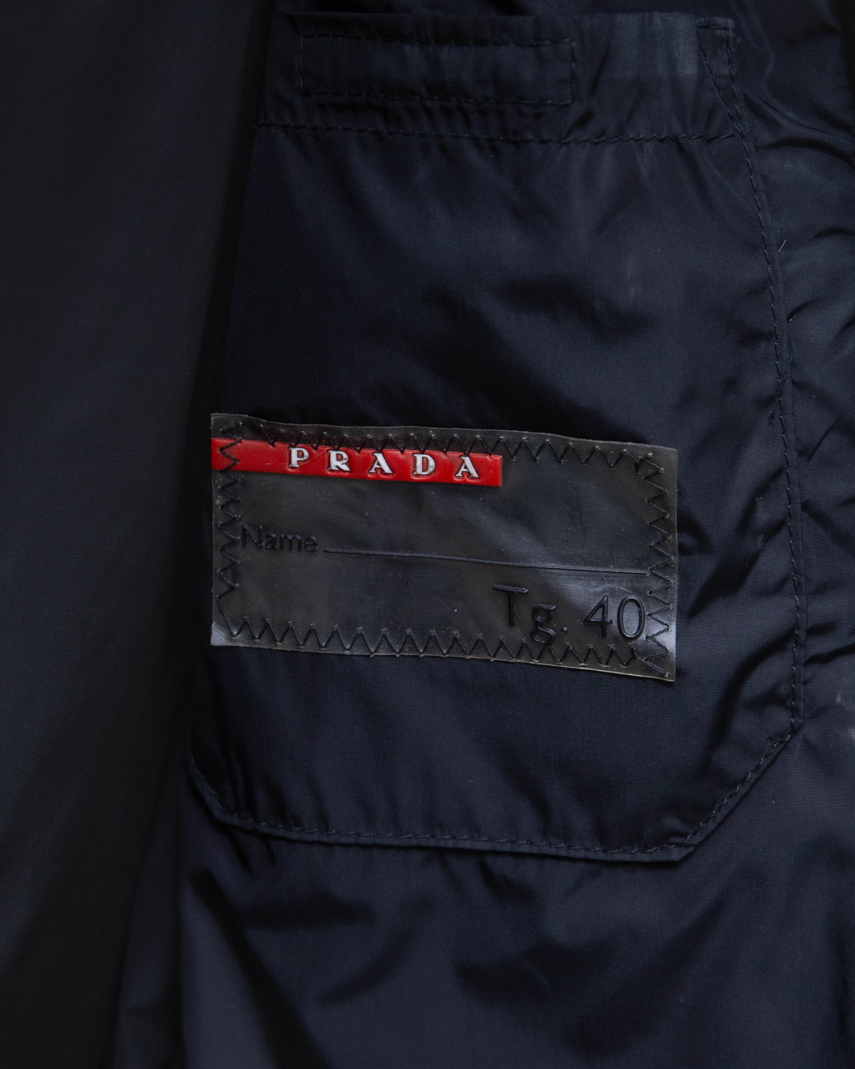 early 2000s PRADA SPORT / Linea Rossa - zip-up fur vest | LUIK FINN