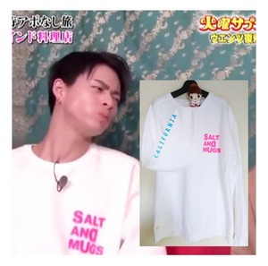 再販！SALT&MUGSクルースウェット(ホワイト)¥12,800+tax(¥14,080)