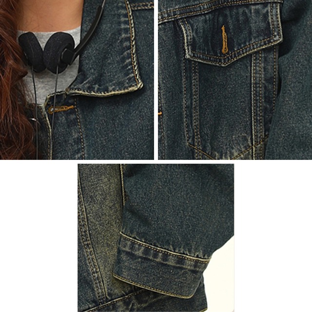 washed oversized denim jacket　ウォッシュドオーバーサイズデニムジャケット　J1528