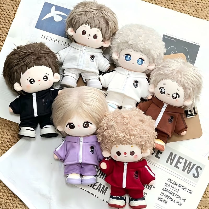20cmぬいぐるみ用 カジュアル スポーツウェア トップス+パンツ 着せ