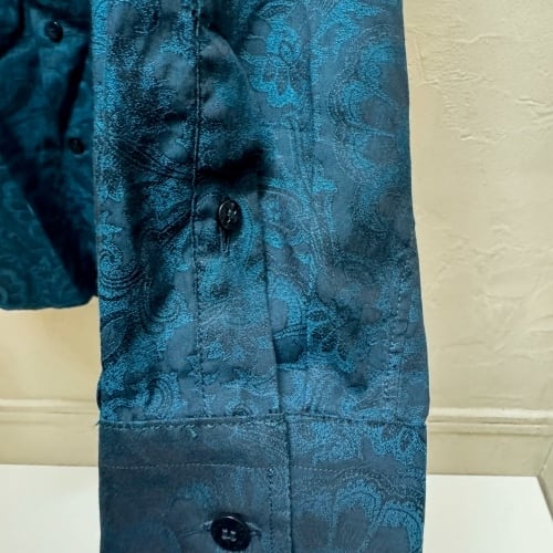 ETROエトロ エトロ 長袖シャツ ペイズリー ブルー系 【代官山10