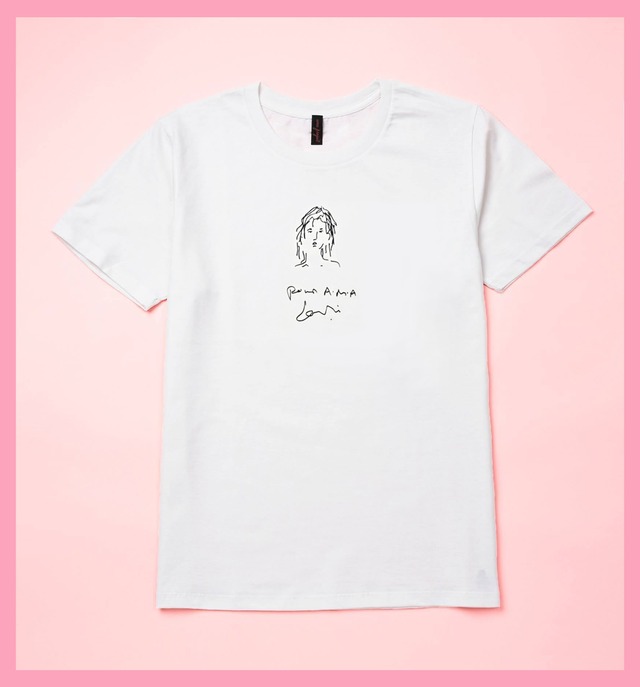 【ama project】「Fille（フィル）」 Design by Jane Birkin /  T-shirt / PP袋包装