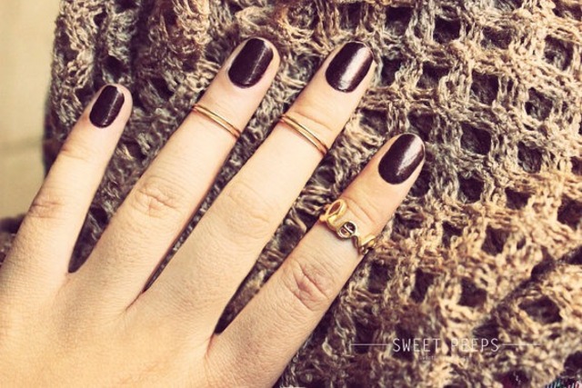 3 Gold LOVE Knuckle Ring
