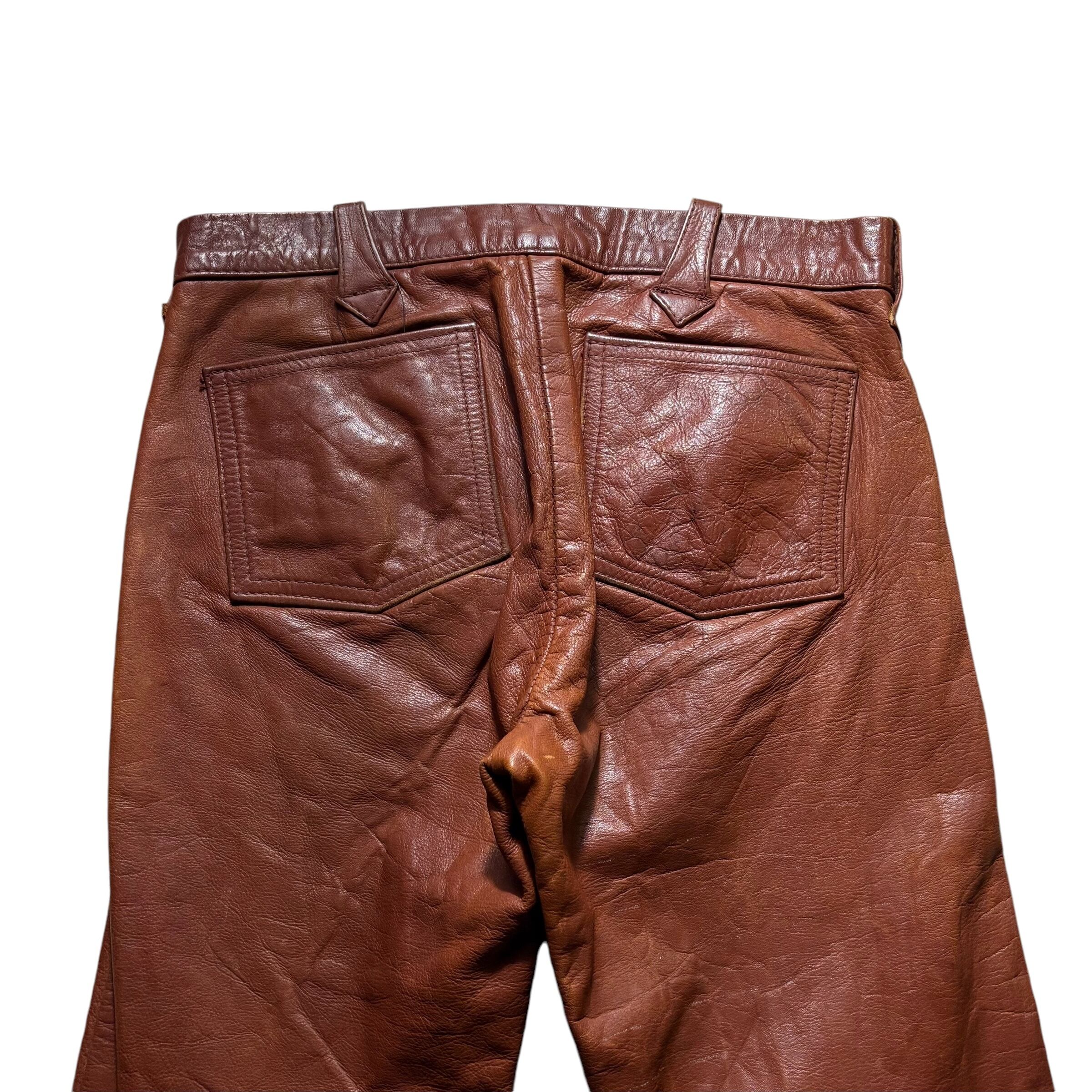 イーストウエスト レザーパンツ vintage 1970's EAST WEST leather pants | NOIR ONLINE