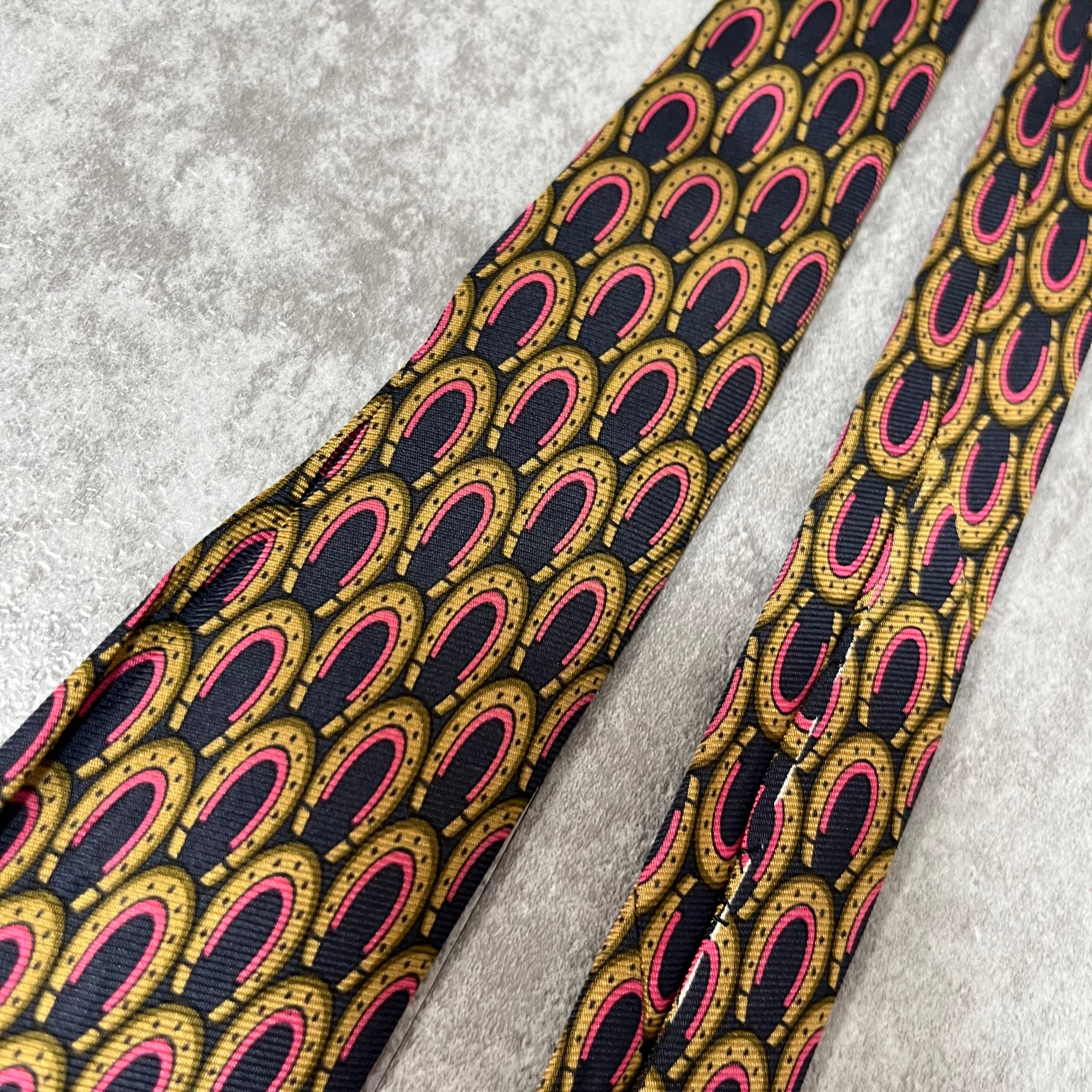 GUCCI】馬蹄柄ネクタイ ネイビー オールドグッチ | 古着屋lunicネクタイ店
