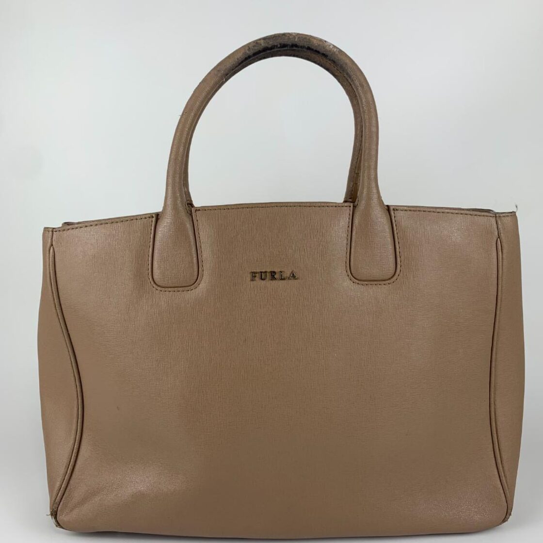FURLA フルラ ハンドバッグ ショルダーバッグ オールレザー ブラウン 