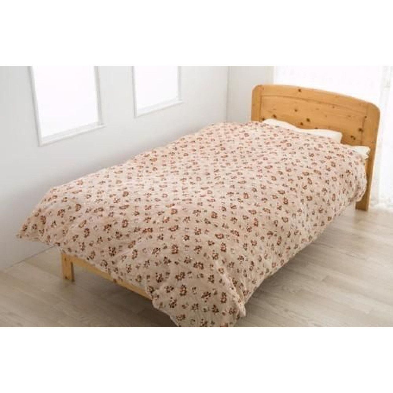 洗える掛け布団 シングル ベージュ 150×210cm 2WAY 毛布兼用 暖かい
