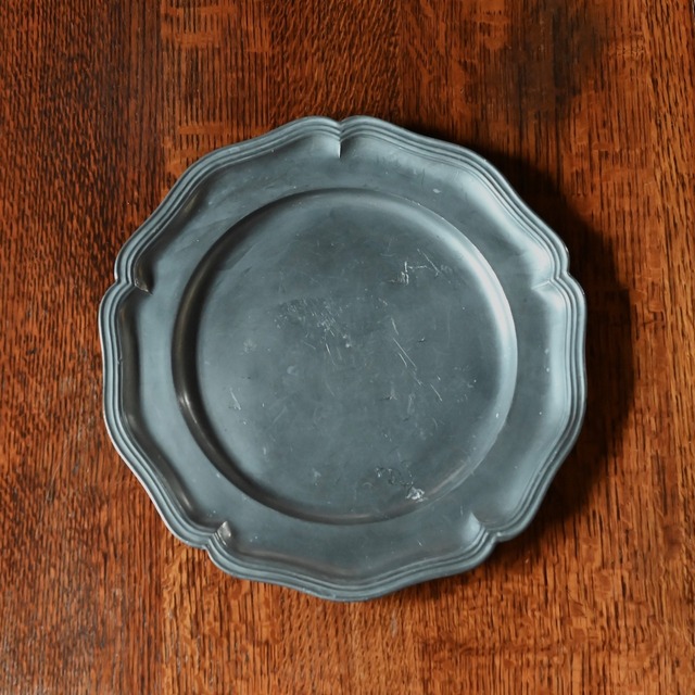 Pewter Plate / ピューター プレート〈 お皿・エタン・収納・店舗什器・食器・アンティーク・ヴィンテージ 〉113960