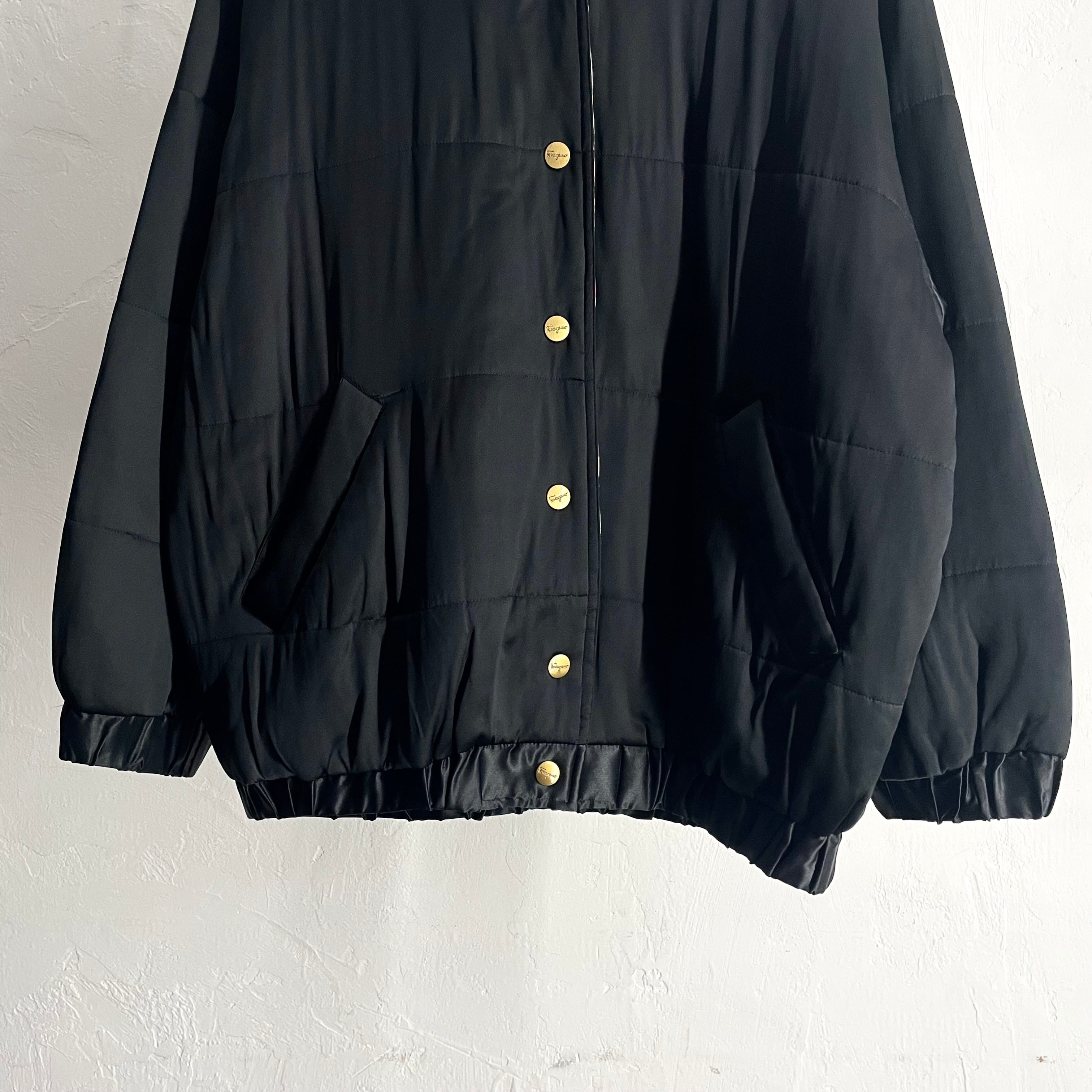 90s Salvatore Ferragamo Padded Silk Blouson ITALY製 | VOLAR