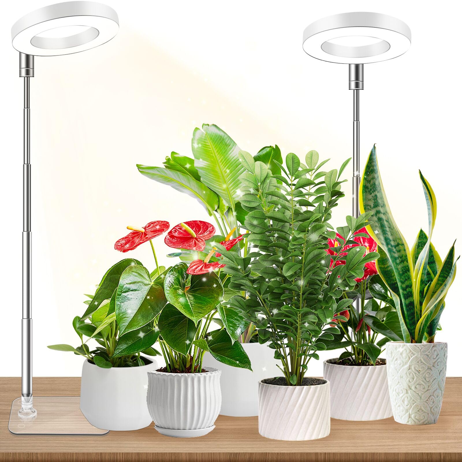 SINJIAlight 植物育成ライトLED 120w相当 暖色系 太陽のような光