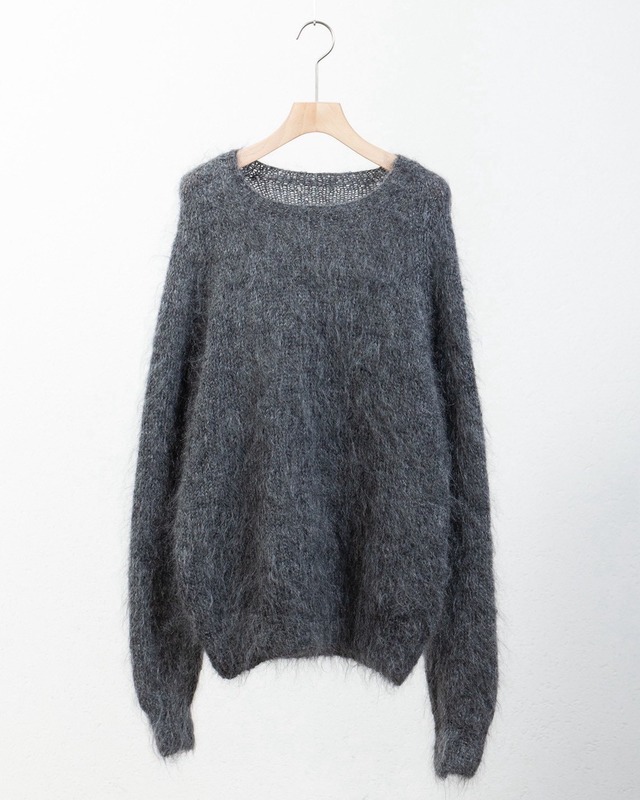 hand knitted shaggy mohair sweater