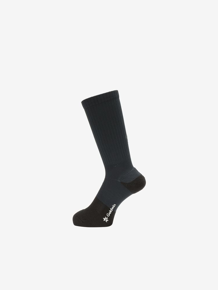 Goldwin ゴールドウイン / ペーパーファイバーアーチサポートパイルミッドカットソックス(C3fit/ユニセックス) #ブラック・BK
