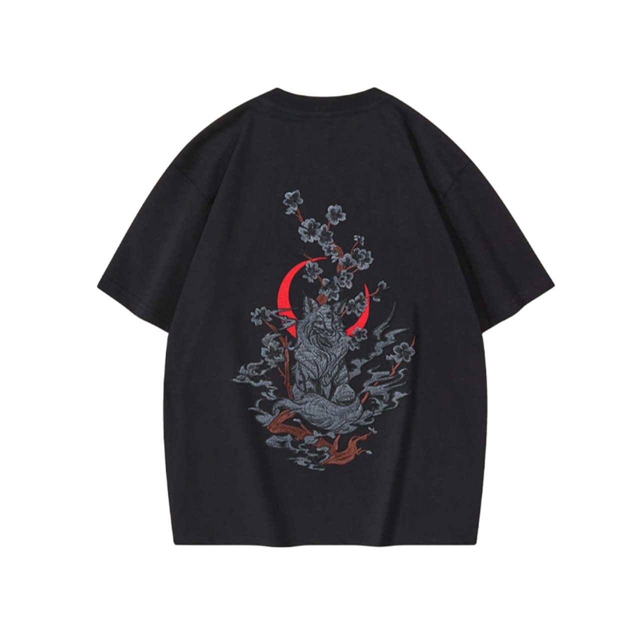 Hem Embroidered Loose T-Shirt TB2432・画像4