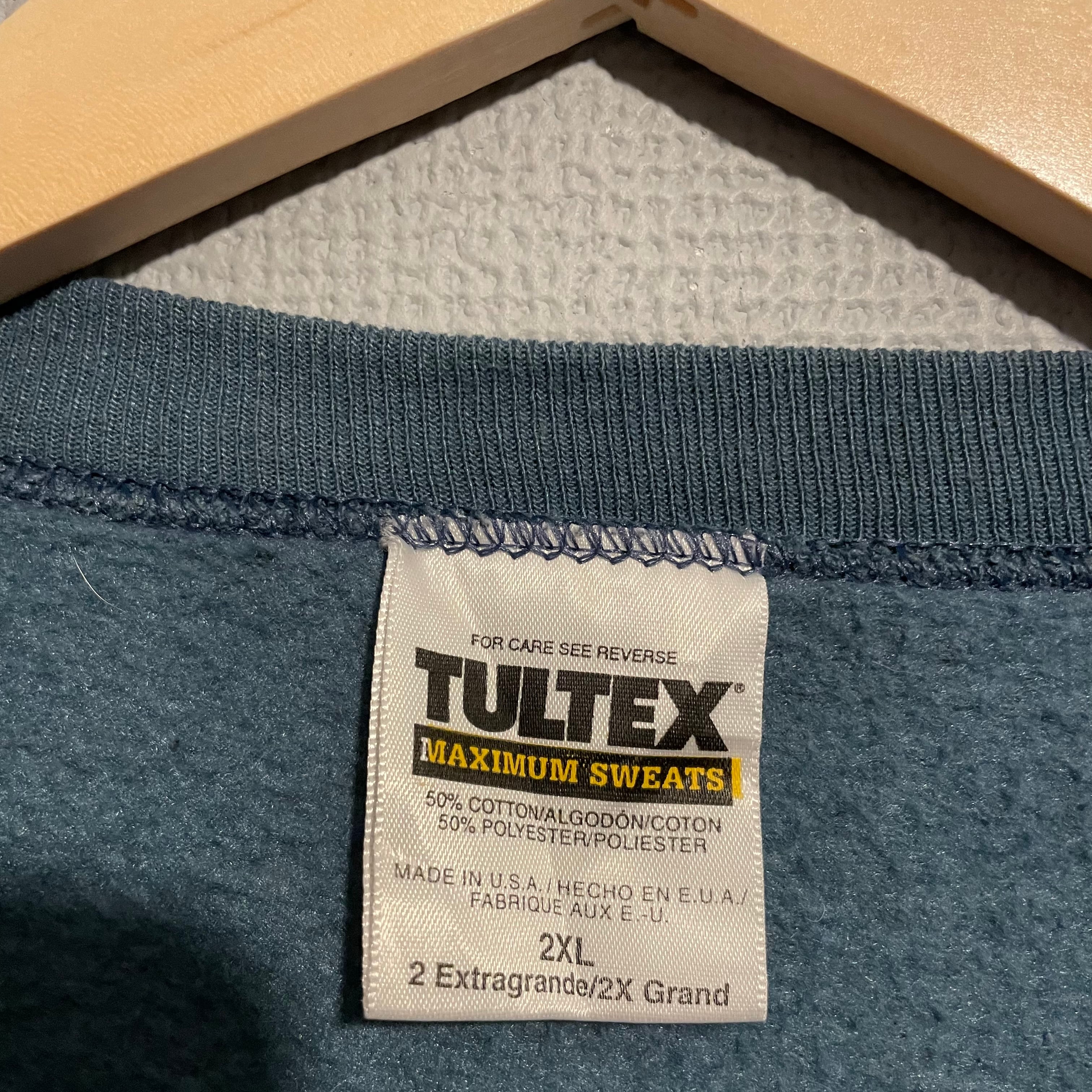 【2XL】【90年代】USA製TULTEX　タルテックス　刺繍　デザインスウェット