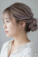 アメジストのプチピアス