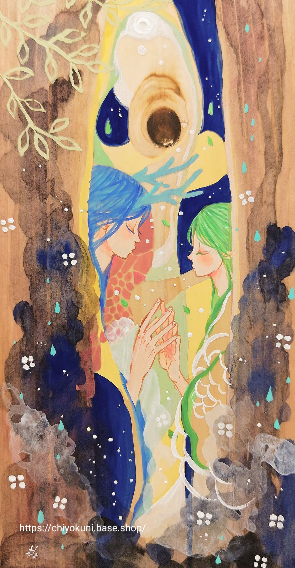 月夜』板絵原画 | 千世国絵屋