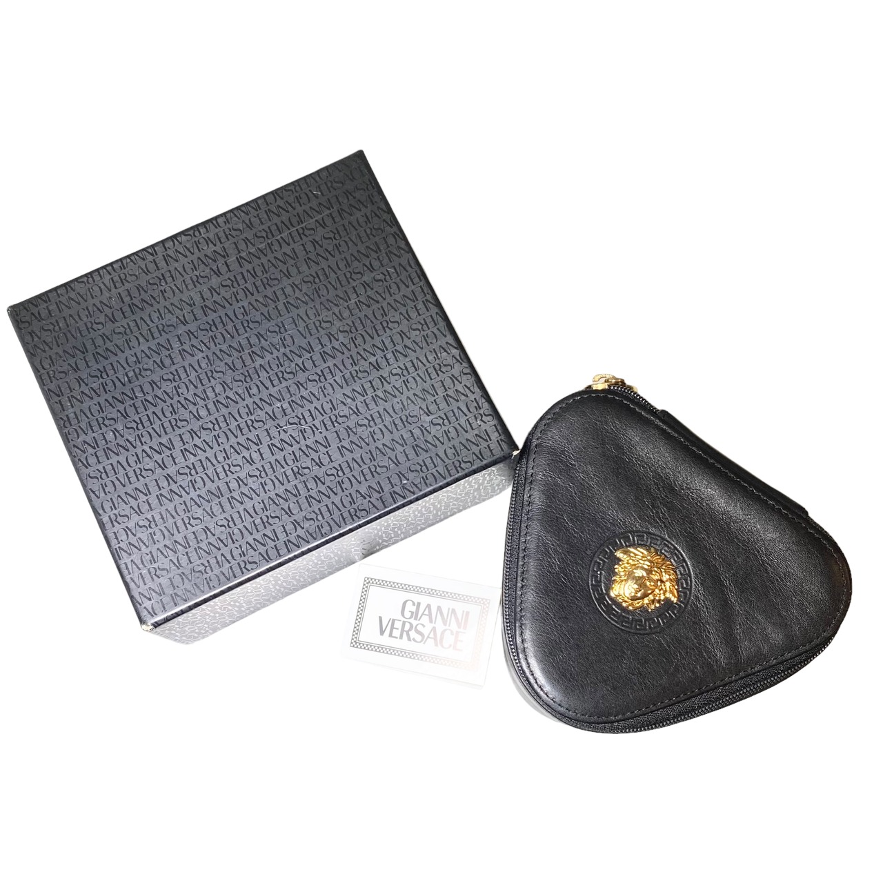 vintage GIANNI VERSACE leather jewelry case