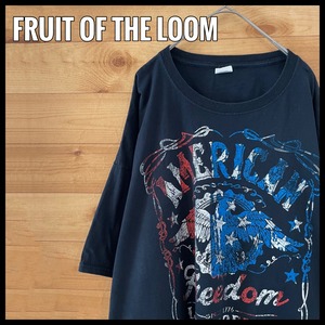 【FRUIT OF THE LOOM】ビッグサイズ Tシャツ ビッグプリント メンズXL以上 US古着 アメリカ古着