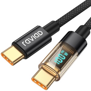 【特価処分】RAVIAD USB Type C ケーブル USB-C & USB-C ケーブル【1.2M】タイプc ケーブル PD3.0 QC3.0 対応 100W/5A急速充電 断線防止 高耐久ナイロン編み iPhone 16 15 iPad MacBook Pro Galaxy S24 S23 S22 S21 S20 Huawei Sony Xiaomi Pixel タイプc機種対応