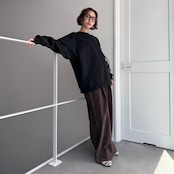 USコットンBIGスウェットPO/ブラック