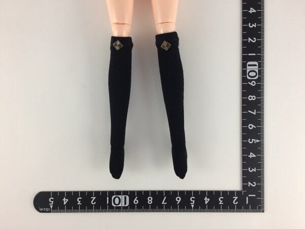 ドールアクセサリ 1/6 女性用 靴下 ストッキング 黒 BS172 - 画像1