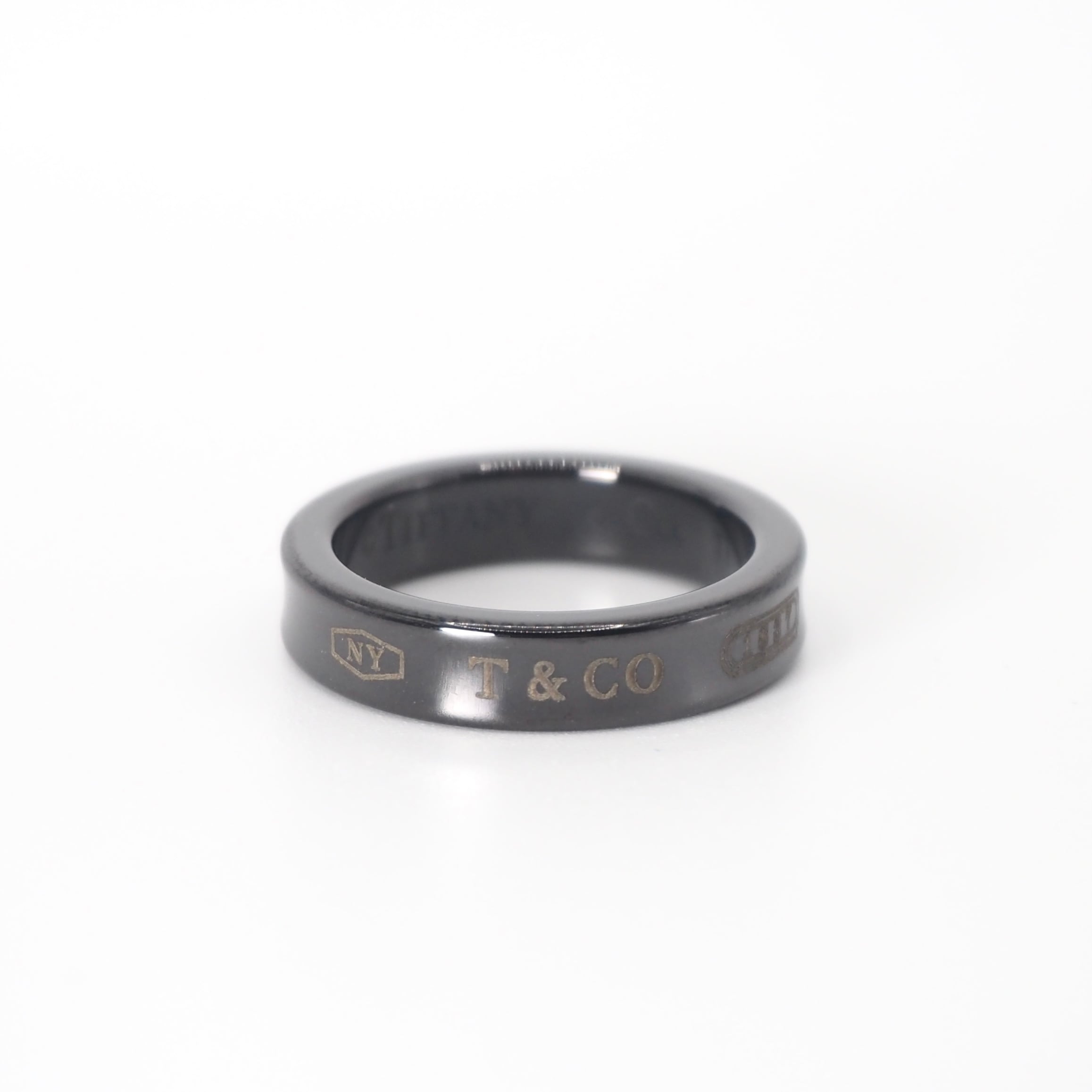 Tiffany&Co. 約7号 1837 ナロー チタン リング シルバー925