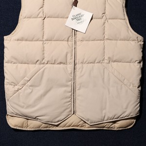 Deadstock L ベージュ Eddie Bauer Downlight Vest エディーバウアー グース ダウンライトベスト