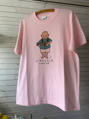 UKULELE UNCLE Tシャツ M pink 【5th ANNIVERSARY limited edition】