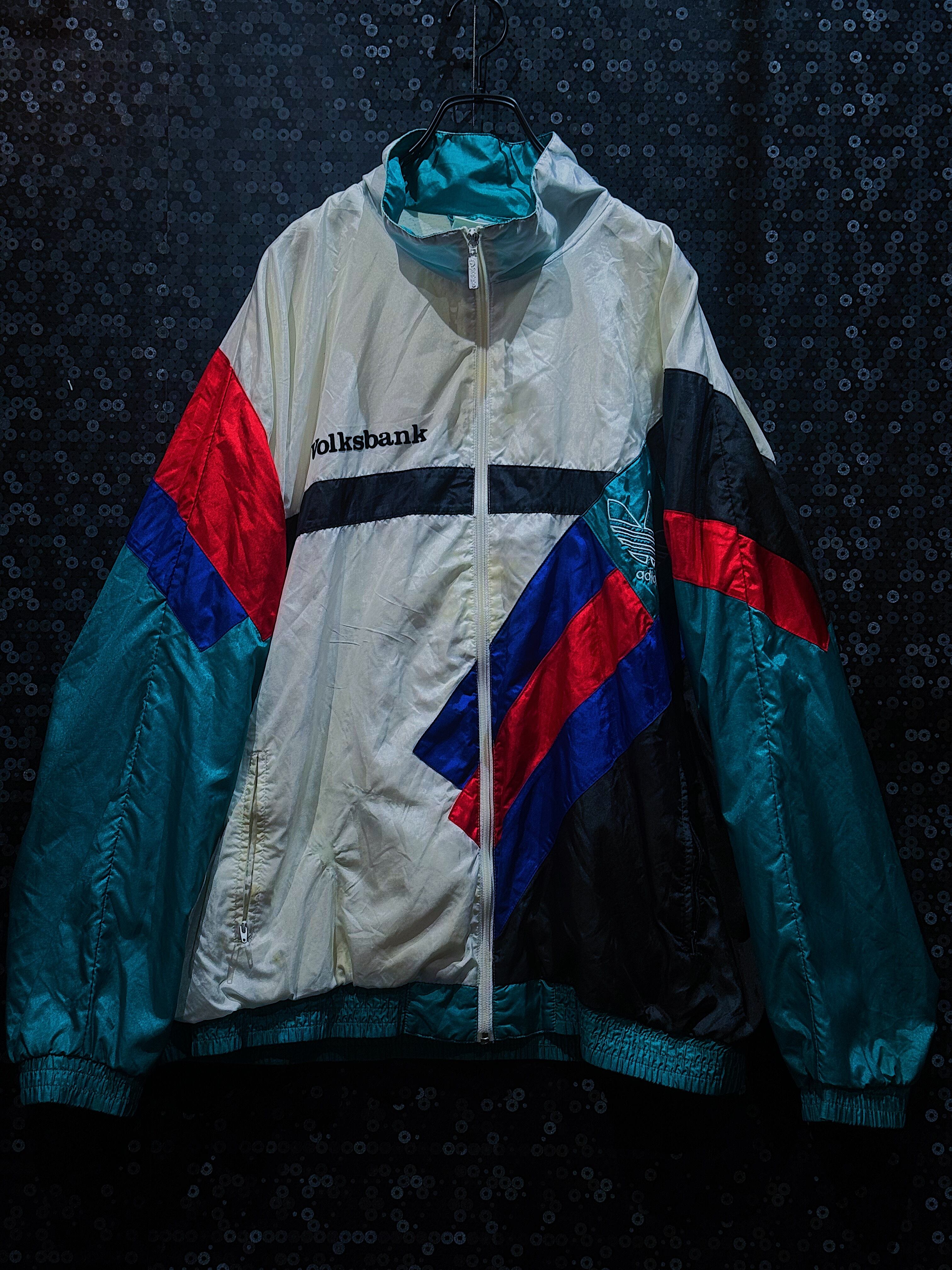 【ÆIEM】90's vintage adidas original trefoil logo"Volksbank"detail nylon jacket