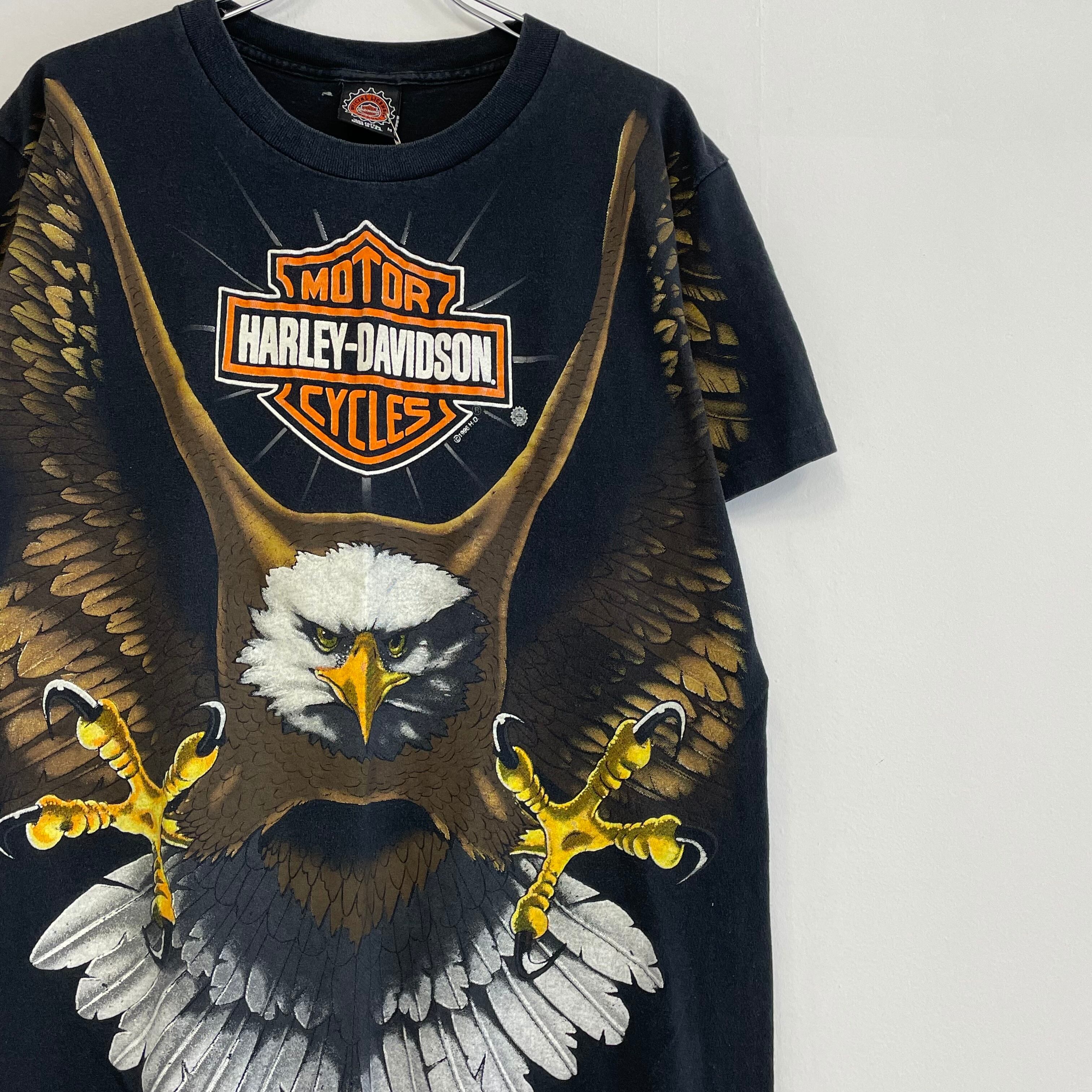 美品】HARLEY DAVIDSON ライダース 立体ビッグロゴ 鷲 イーグル 