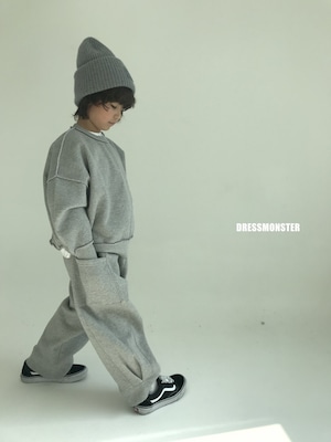 【ドレスモンスター DRESS MONSTER】 起毛リバーススウェットパンツ 120〜160cm【231107dm】