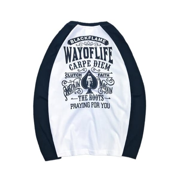 Back print design L/C Tee P506